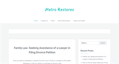 Desktop Screenshot of metrorestores.org